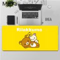 Maiya Top Quality Cute rilakkuma Durable Rubber Mouse Mat Pad Free Shipping Large Mouse Pad Keyboards Mat