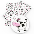 Animal Cow Dog Pig Polyester Cotton Sewing Quilting Fabrics Needlework Material DIY Handmade Cloth,1Yc14026