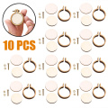 10 pcs/set Wooden Mini Embroidery Hoop Ring Cross Stitch Frame Handmade Pendant Crafts Embroidery Circle Sewing Kit