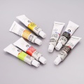 12 Colors Gouache Paint Tubes Set 6ml Draw Painting Pigment Painting With Brush Art Supplies