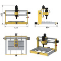 CNC 3018 Plus Metal Frame CNC Router Kit With Nema17 42BYG Stepper Motor 300W/500W Spindle Engraving Machine
