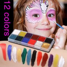 Professional Face Body 12 Colors Oil Painting Paint Pigment for Beauty Kit Makeup Cosmetic Supplies