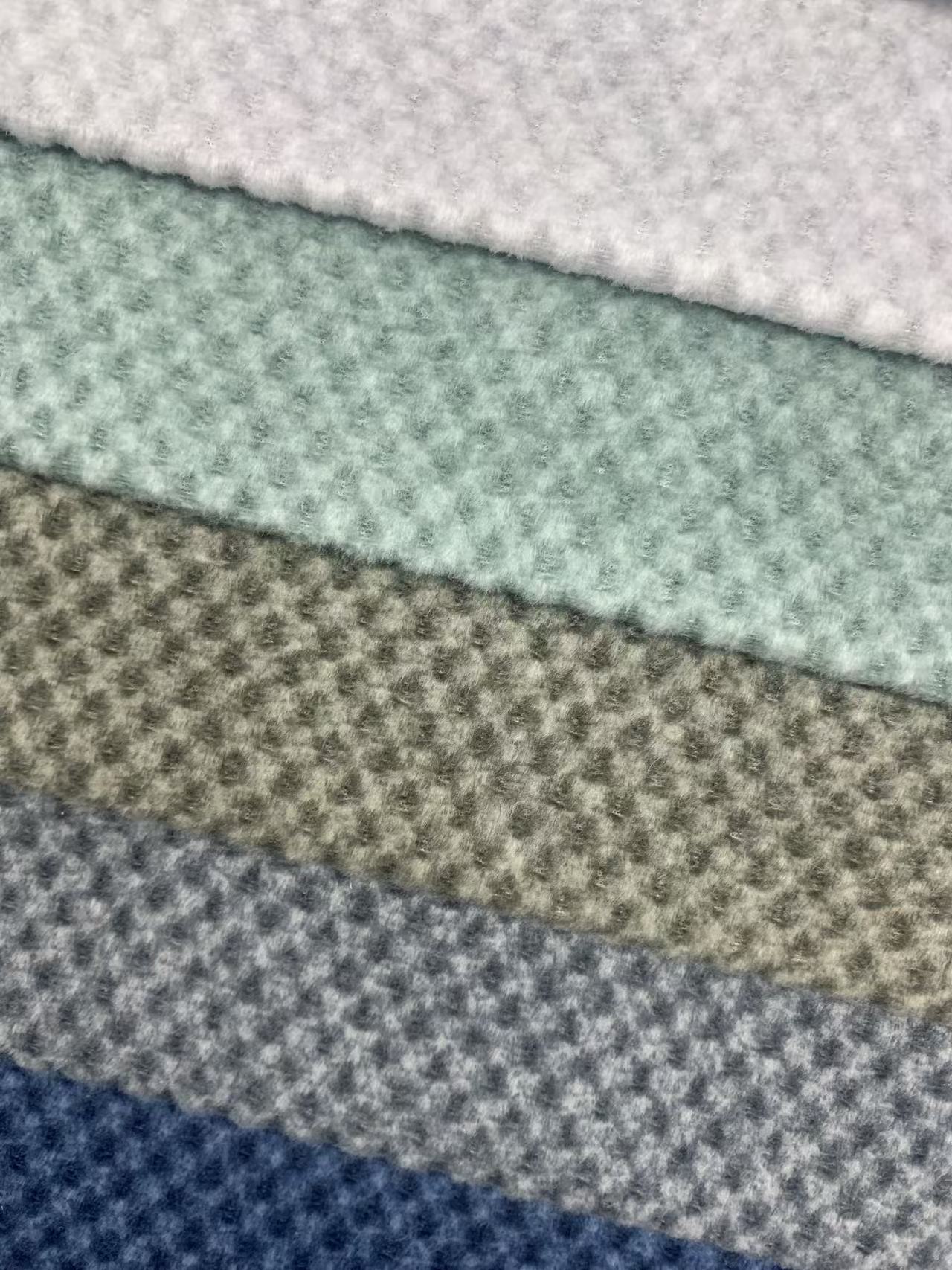 Honeycomb Velvet Fabric Simple Textured Sofa Fabric