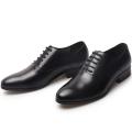 Men's Genuine Leather Dress Shoes Men Oxfords Black White Wedding Shoes High Qualigy Business Work Round Toe Laces-Up Man Shoes