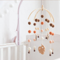 1Set Baby Hanger Baby Mobile Crib Hanger Frame Bed Bell Wooden Mobile Crib Hanger Frame Mobile Holder Newborn Gifts Infant Crib