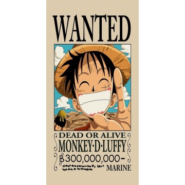 Cartoon Bath Towel One Piece Luffy Wanted Microfiber Beach Towel erviette de plage toalha Drying Sport Travel Towels 70x140cm