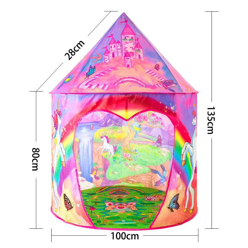 Kids Play Tent Boy Girls Indoor Castle Portable Foldable Outdoor Baby Ball Pool House Teepee Tent For Kids Children's Toys Tent