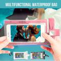 6.8 Inch Float Airbag Waterproof Swimming Bag Mobile Phone Case Cover Dry Pouch Universal Diving Drifting Riving Trekking Bags