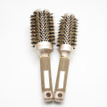 Hot Selling 4 Sizes /lot Durable Ceramic Iron aluminium tube Round Comb Hair Dressing Brush Salon Styling Barrel