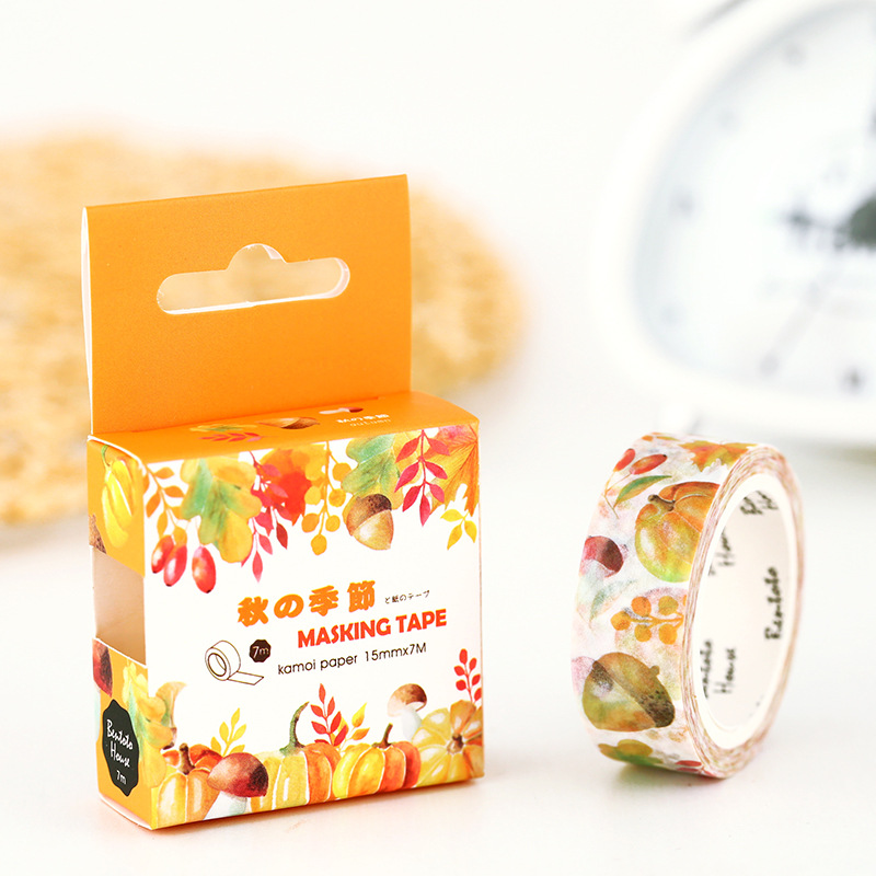 Autumn Years Washi Tape Diy Decorative Scrapbooking Masking Tape Adhesive Tape Set Label Sticker