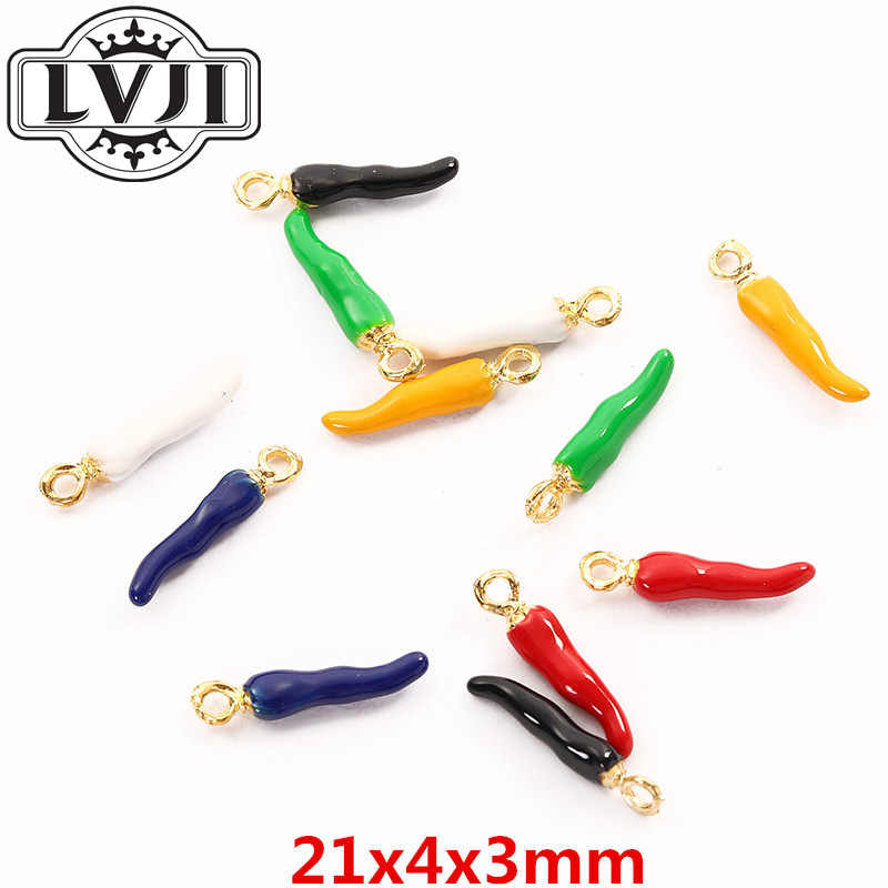 12pcs chili style zinc alloy metal pendant charms for diy jewelry making 6010