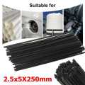 50pcs Black/White/Muilt-color length 25cm PP/PVC Plastic Welding Rods For Car Bumper Repair Tools Hot Air Welder Machine Guns