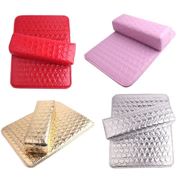 5 Colors Soft Hand Rests Washable Hand Cushion Sponge Pillow Two-piece/Set PU leather Cushion Pillow Manicure Tool