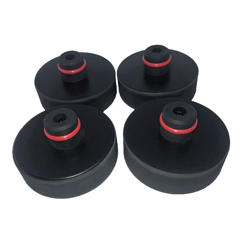 4Pcs Rubber Lifting Jack Pad Adapter Tool Chassis with Storage Case for Tesla Model 3 Model S Model X Car Accessories