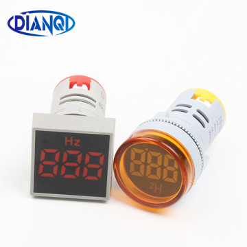 22mm LED Digital Display Electricity Hertz meter AC Frequency Meter Indicator Signal Lamp Lights Tester Counter Module Cymometer