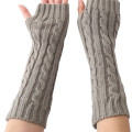 Women Winter Wrist Arm Knitted Long Fingerless Gloves Mittens Hand Warmer New