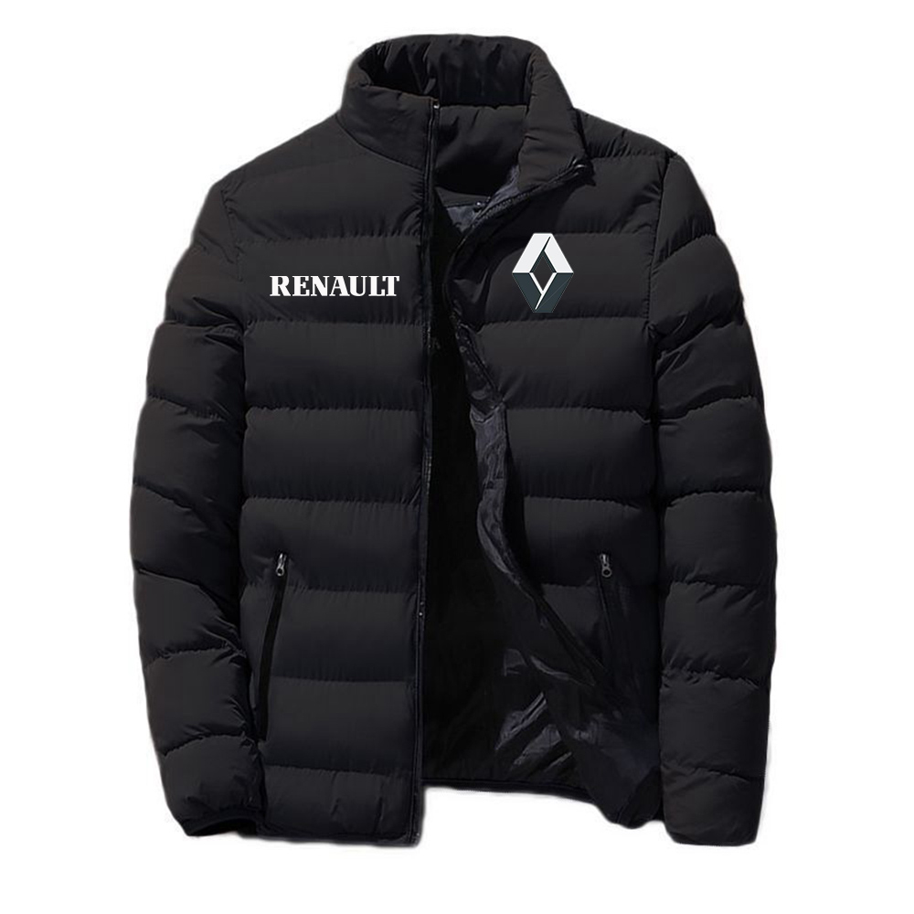2020 New Winter Renault logo Men's Fashion Jackets Zipper Comfortable Cotton Clothing Warm Classic Style Male Tops Coats