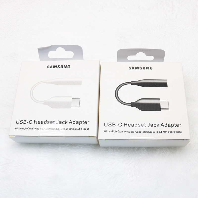 For SAMSUNG Type-C to 3.5mm AUX Headphones Adapter For SAMSUNG NOTE 10 Plus A90 A80 A60 Type C To 3.5 Jack Earphone Audio cable