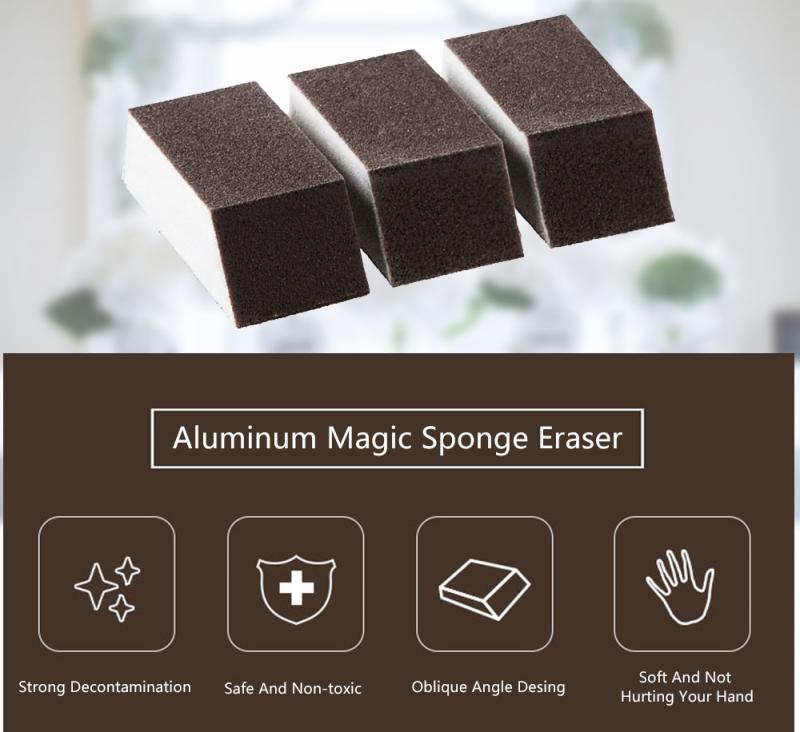 10pcs Multi-functional Magic Strong Decontamination Carborundum Brush Sponge Eraser Kitchen Washing Cleaning Rust Remover Tools