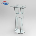 Cheap Podium Modern Church Reception Desk Acrylic Pulpit Designs Aklike Led Glass Furniture Pulpit For Sale Lectern For Speech