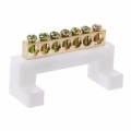 7 Positions Electric Cable Connector Screw Barrier Terminal Strip Block Bar Terminals Block