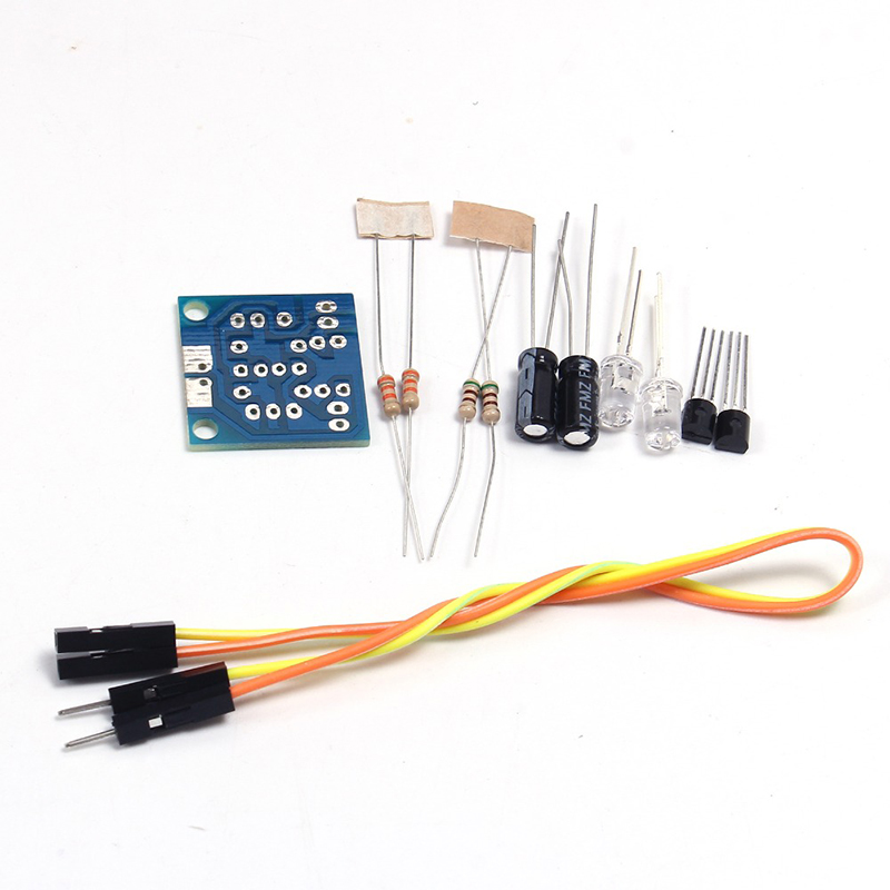 DIY Kit diy electron5MM LED Simple Flash Light Circuit Simple flashing Leds Circuit Board Kits Electronic Production Suite Parts