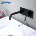 GAPPO Basin Faucet wall mounted bathroom mixer taps waterfall faucet chrome black sink faucet torneira