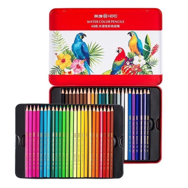 12-100 Colors Watercolor Pencils Art Supplies Professional Colored Pencils For Children Painting Drawing School Stationary 05861