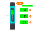 3 in 1 Digital Water Quality Test Meters TDS EC TEMP temperature C/F Filter Purity Tester Monitor Tool with backlight 40% OFF