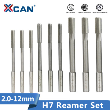 2.0-12mm HSS H7 Machine Reamer Set Straight Shank Milling Reamers Set Chucking Machine Cutter Tool