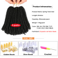 SAMBRAID Flully Spring Twist Hair Crochet Braids 8 Inch Nubian Twist Crochet Hair Synthetic Braiding Hair Extensions