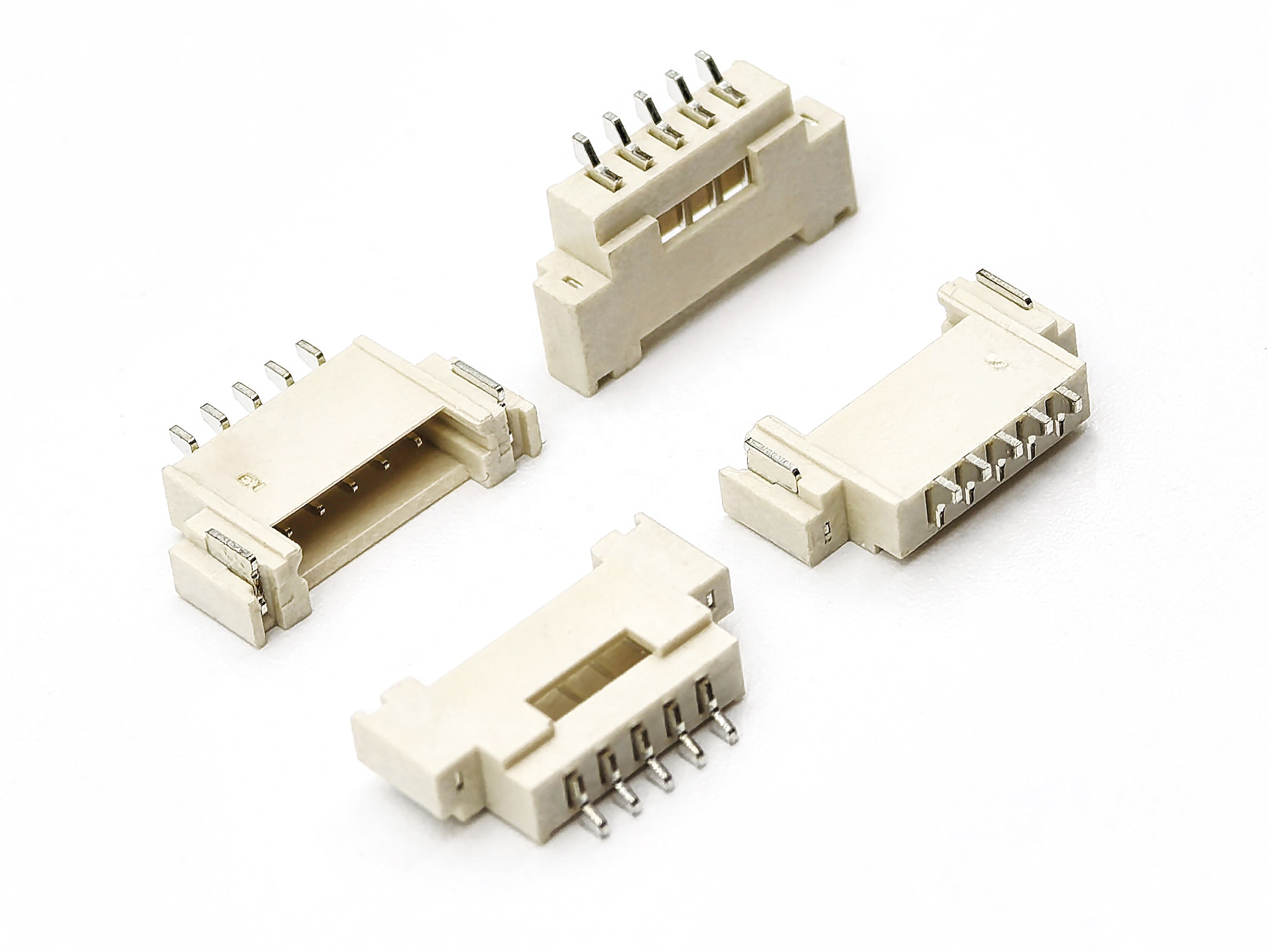 1.25mm Pitch Wafer Right Angle SMT Pin header Connector 5P