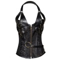 2020 Steampunk Body Bustier Steel Boned Women Lace Up Sexy Overbust Corset Waist Cincher Belt Corsets Black Large Size S-6XL