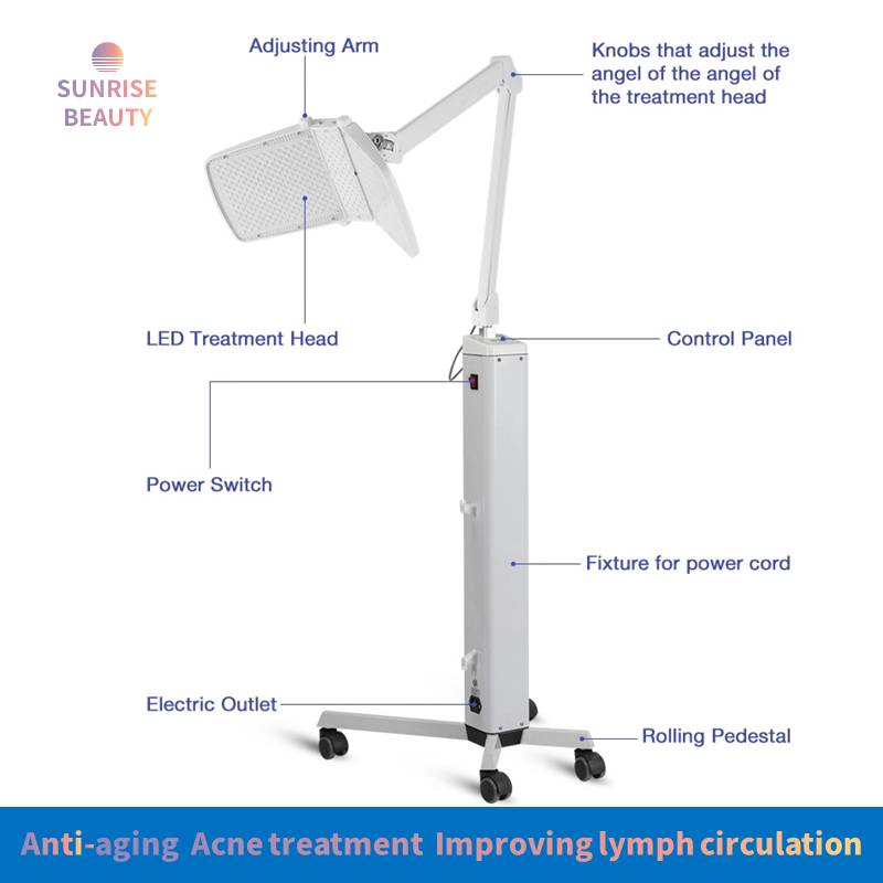 Professional stand Photon PDT Led Light therapy machine Skin Rejuvenation Light Therapy Acne Treatment