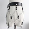 New Luxury Long tassel Boho Fringe belt personality leather Women Silver Beads Chain Bling Waistband Ladies Belts Dress Straps
