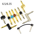 KGR Solder-Free Connectors Pedal Effect Cable Guitar Cable Bass Musical Instrument Cable Straight to Right Angle Plug