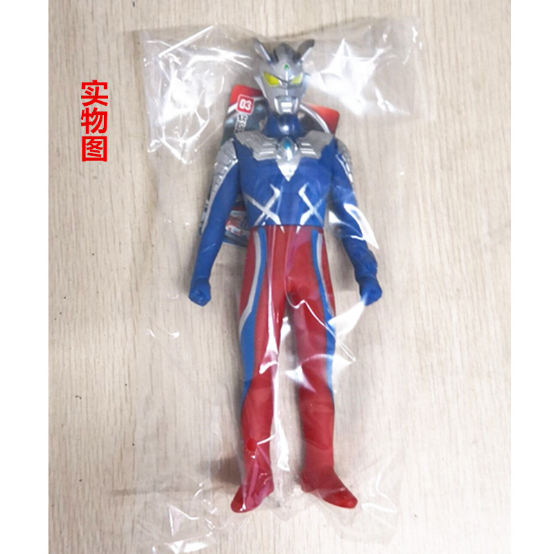 Large Size Soft Rubber Monster Children's Toys Chinese Ultraman Orb Zero Tiga Geed Action Figure Model Movable Joints