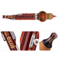 3 Tone C-Key Hulusi Gourd Cucurbit Flute Solid Wood Pipes Chinese Traditional Instrument with Chinese Knot Carry Case