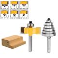 1/4 Inch Shank Rabbeting Router Bit with 6 Bearings Set for Multiple Depths 1/8 inch, 1/4 inch, 5/16 inch, 3/8 inch, 7/16 inch