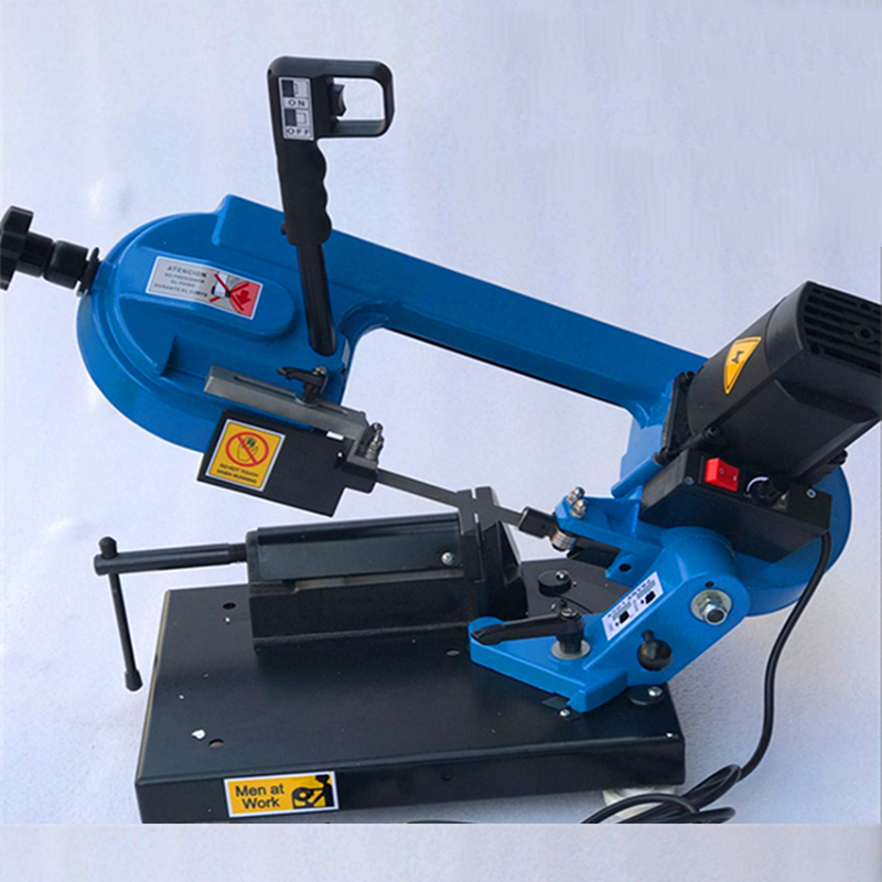 1PC Small Saw Machine BS-85 Band Sawing Cutting Machine 1000W Horizontal Small Sawing Metal Saw Cutting Machine 220V