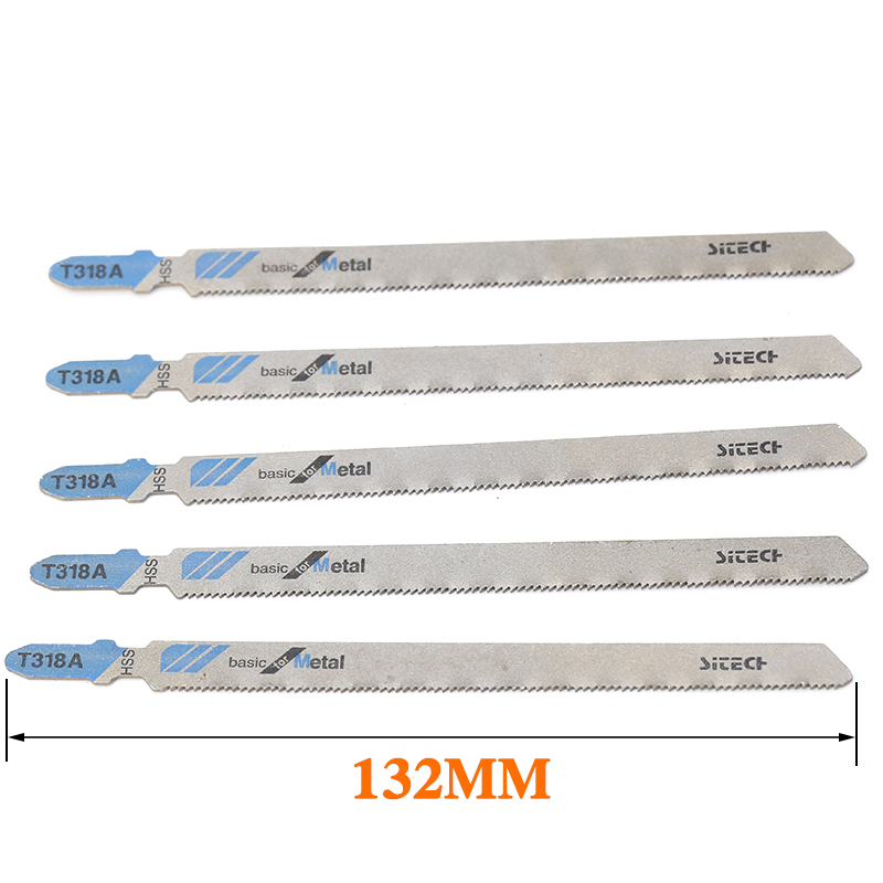 5PCS Saw Blades T318A Clean Cutting For Wood PVC Fibreboard 132mm Reciprocating Saw Blade Power Tools