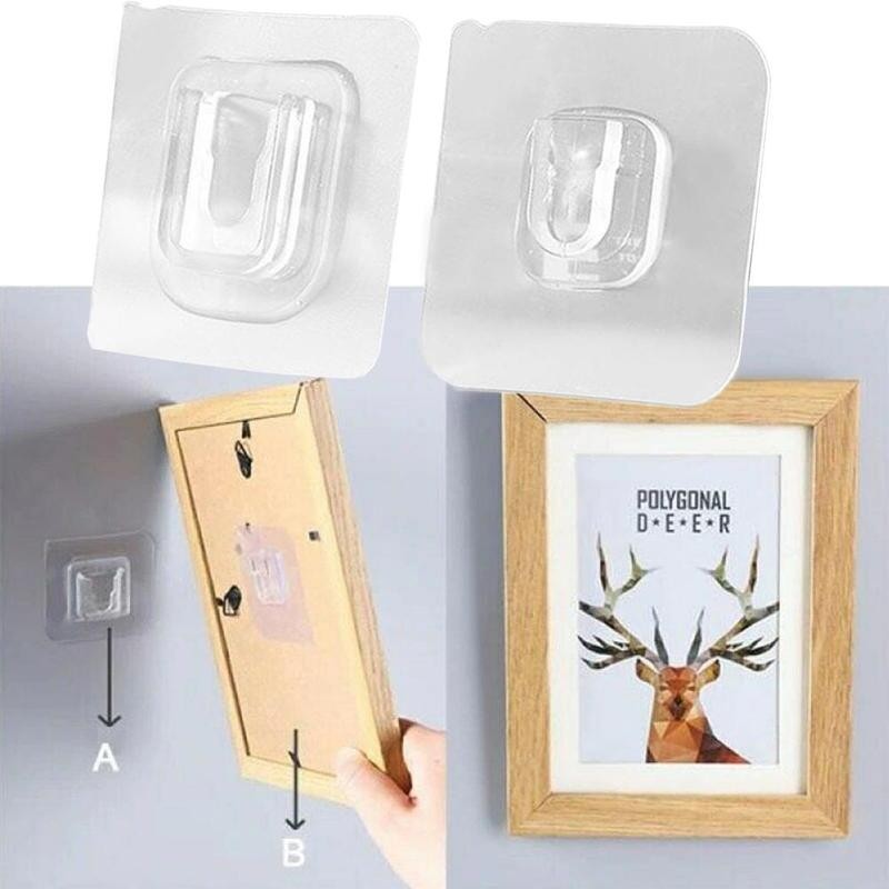 Double-sided adhesive wall hooks Wall Hanger Suction Cup Sucker Hook Double-Sided Adhesive Wall Hooks Dropship