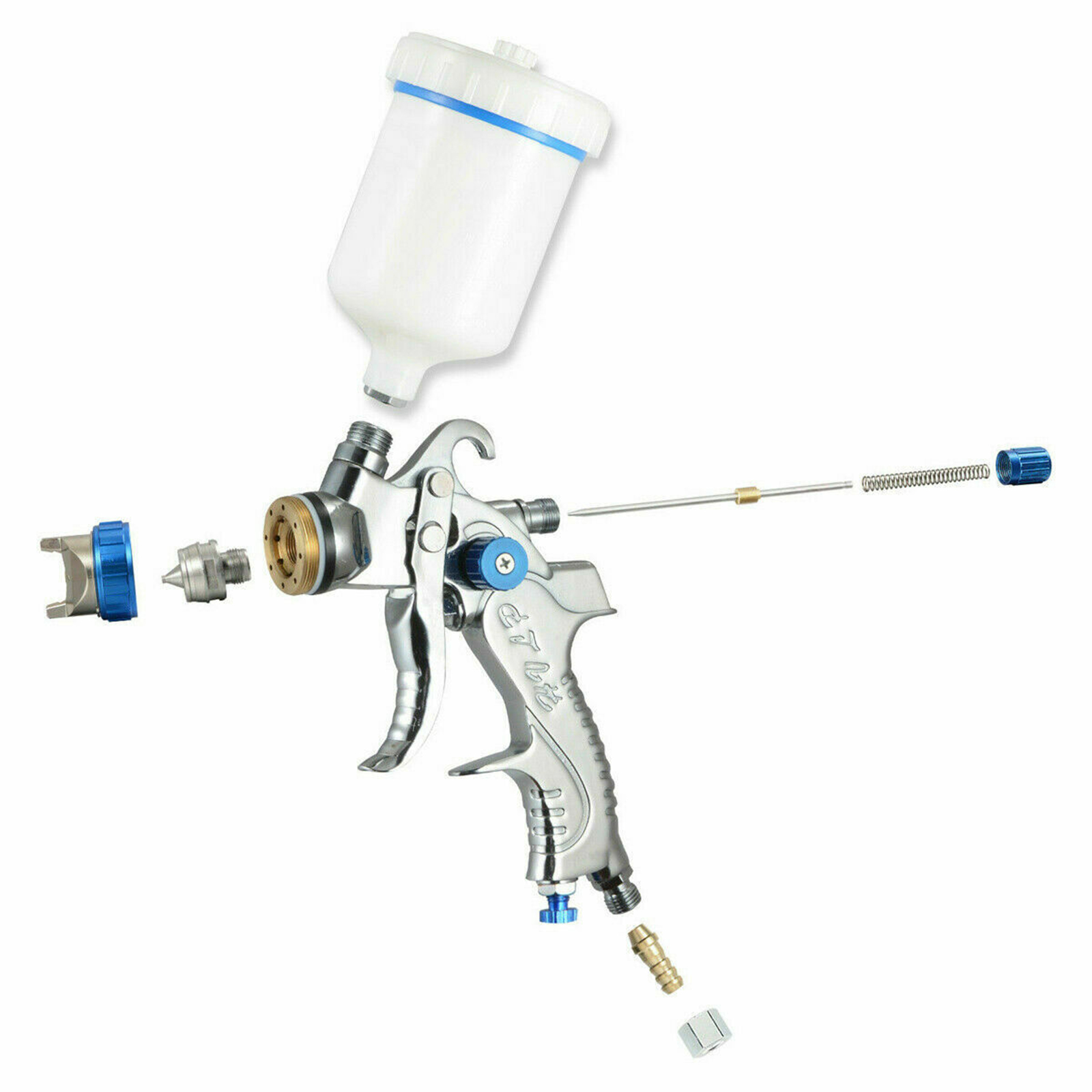 600CC Cup Car Vehicle HVLP Paint Sprayer Kit Air Regulator Gravity Feed 3 Nozzles airbrush spray gun paint gun airbrush gun