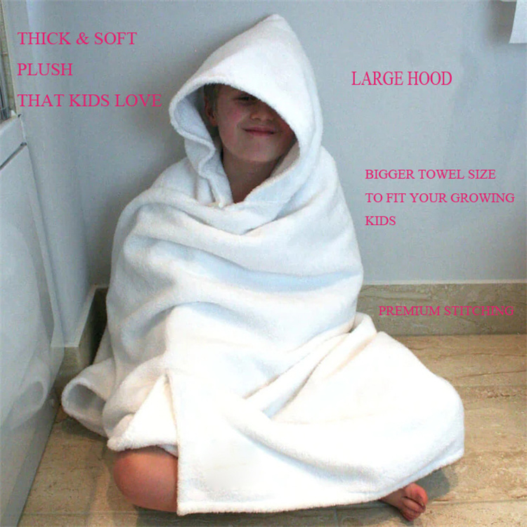 Kids Hooded Bath Towel with logo