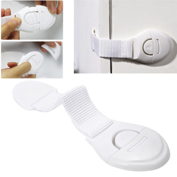 1pc Simple Multifunctional Children Safety Drawer Lock Infant Baby Safety Ribbon Cloth Wardrobe Lock Kids Safety Protect Fingers