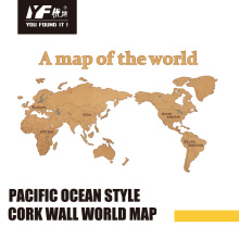 Custom fashion cork Wall Decoration Map