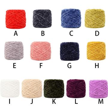 wool Yarn Gold Velvet Chenille Medium Thick Wool Thread Diy Crochet Sweater Scarf medium thick wool line sweater line c50