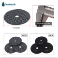 Free shipping 4 inch 100mm black buff polishing pad wet for polishing granite,marble and Engineered stone