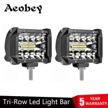 Aeobey 4 Inch 60W Led Light Bars Combo Beam LED Work Light Bar Waterproof For Driving Offroad Boat Car Tractor Truck SUV ATV