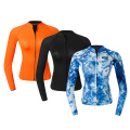 Women Wetsuit Top For Scuba Diving Snorkeling Surfing Kayaking Canoeing Women UV Sun Protection Long Sleeve Rash Guard